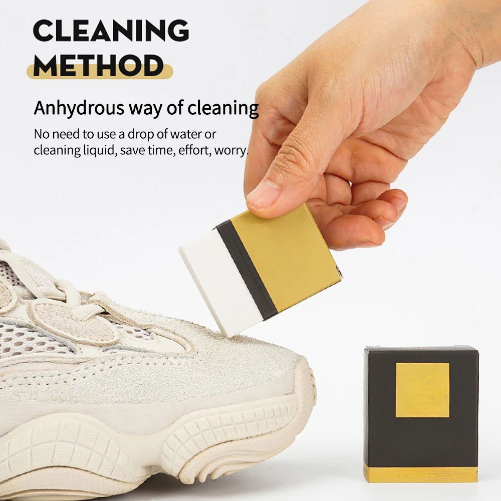 Sneaker Care For Suede - Super Clean Schuhreinigungsradierer, Schuhbürste, Gummiblock für