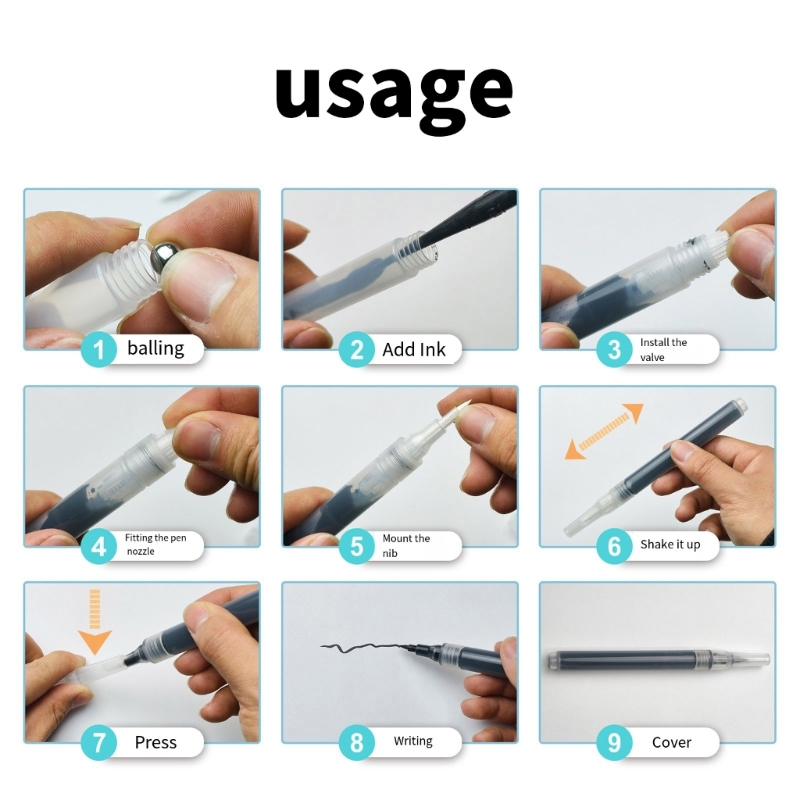6Pcs Klare Leere Pinsel Stift  – Midsole Marker Paint Bewertung und Preis